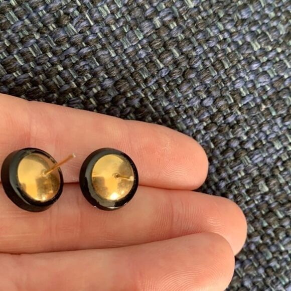 Vintage black faceted bead set - Picture 5 of 8